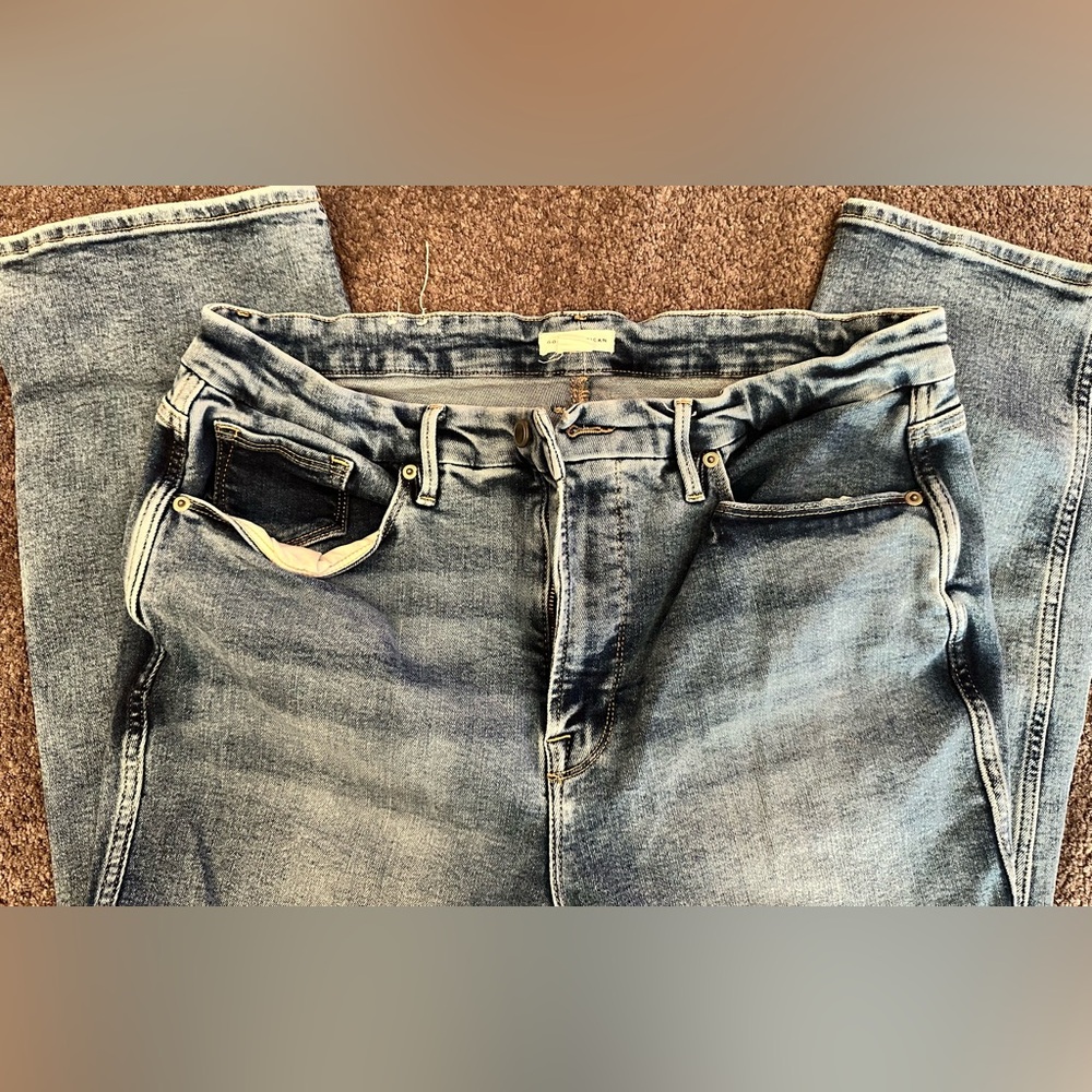 Women’s Good American GOOD CURVE STRAIGHT LEG jeans